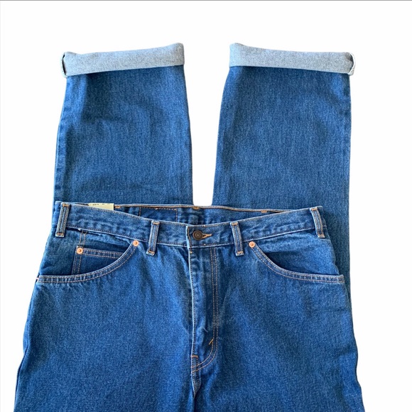 Vintage orange tag 619 straight leg Lévis - Picture 3 of 4